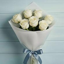 Букет 7 Белых роз Эдлесс Лав в Тоншаево