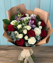 Букет цветов из:  Розы и Альстромерии в Тоншаево