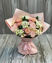 Букет цветов из:  Гвоздики, Розы и Хризантемы в Тоншаево