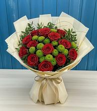 Букет цветов из:  Розы и Хризантемы в Тоншаево