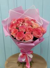 Букет 15 Розовых роз Равель #REPLACE_PRED# Тоншаево
