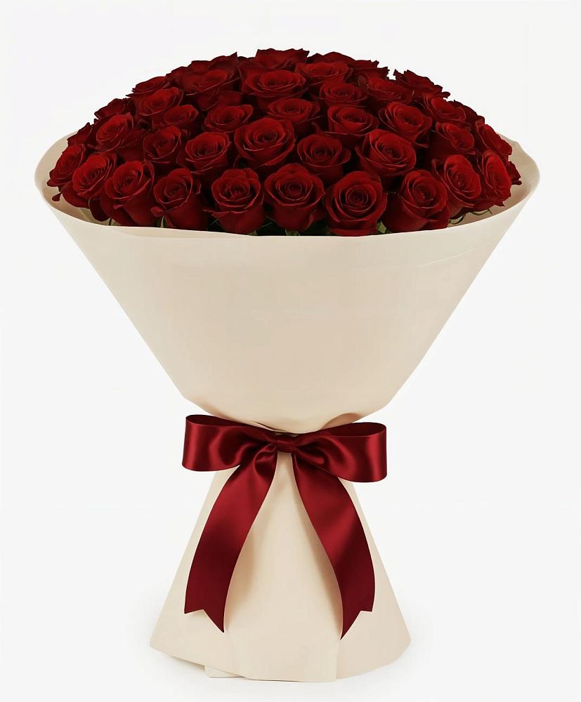 Букет 101 Бордовая роза Блэк Бакарра в Тоншаево